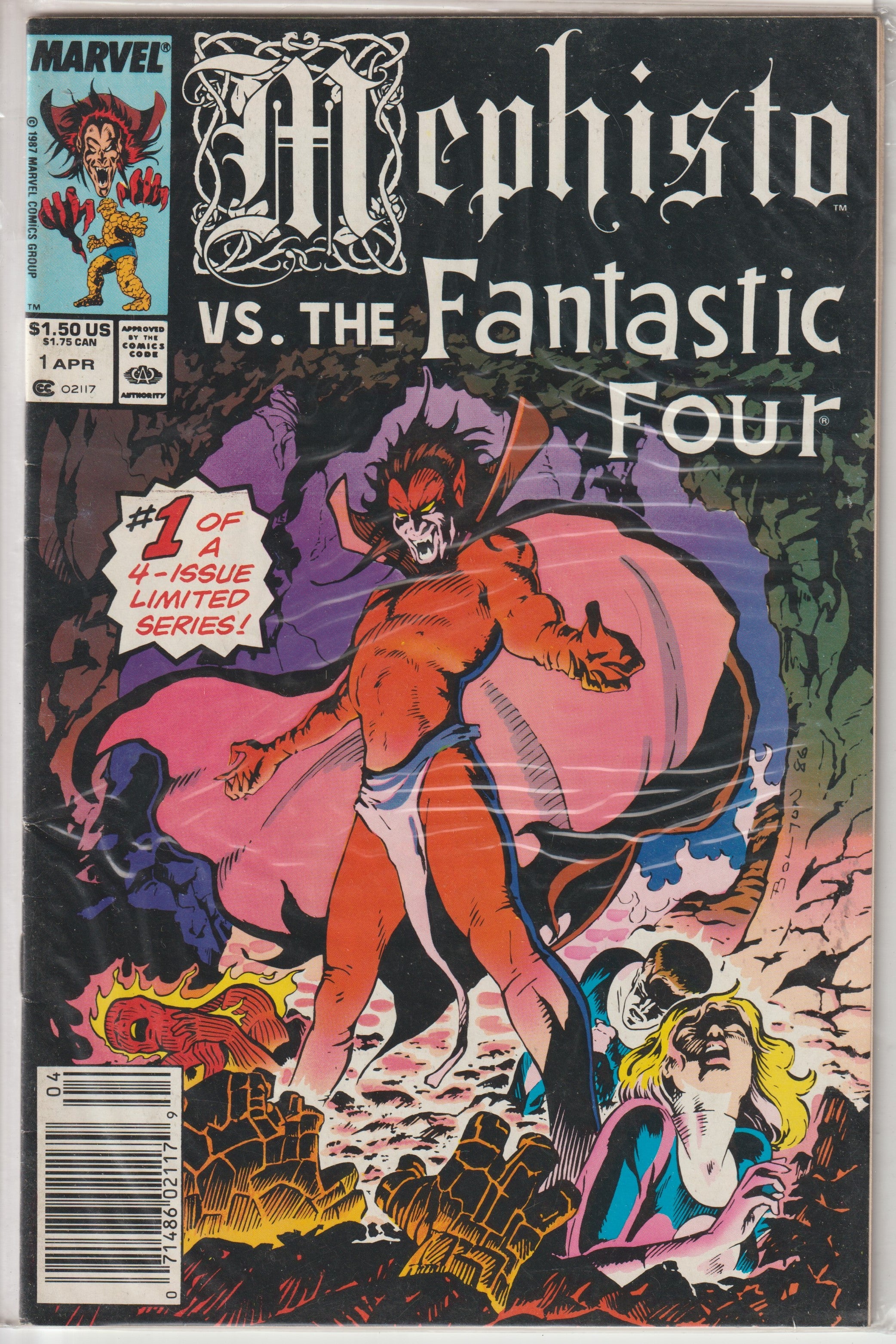 Mephisto vs The Fantastic Four #1 (1987) | Dragon's Lair Comics and Fantasy Houston TX