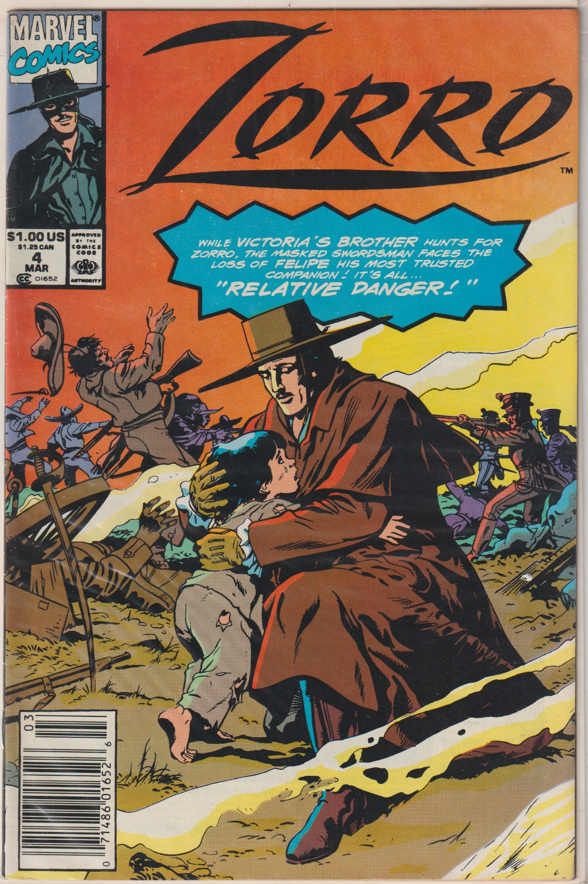 Zorro #4 (1990) | Dragon's Lair Comics and Fantasy Houston TX