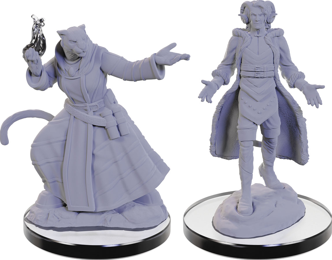 Critical Role Unpainted Miniatures: W05 Lucien Tavelle & Cree Deeproots | Dragon's Lair Comics and Fantasy Houston TX