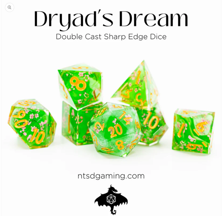 NTSD Sharp-Edged Dice in Test Tube, Assorted Styles | Dragon's Lair Comics and Fantasy Houston TX