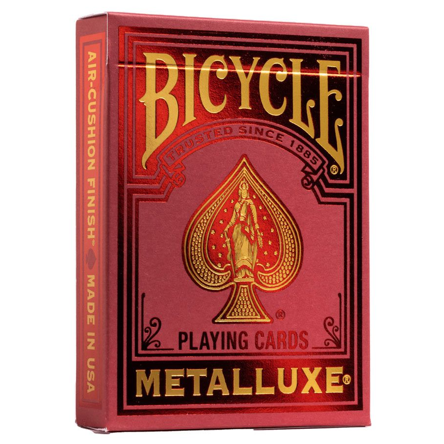 Bicycle Playing Cards: Metalluxe Red | Dragon's Lair Comics and Fantasy Houston TX