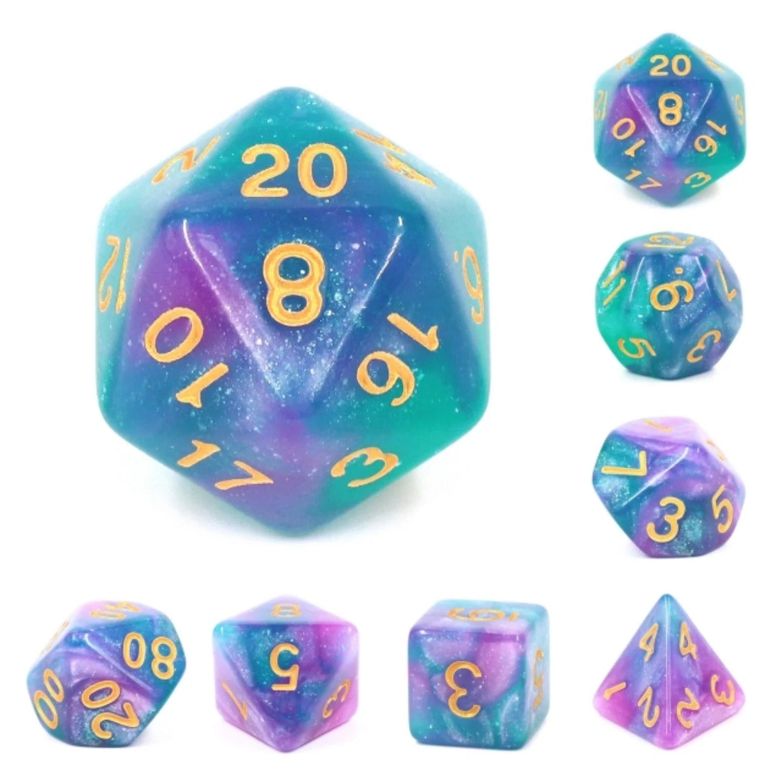 Foam Brain Byzantium Poly 7 Dice Set | Dragon's Lair Comics and Fantasy Houston TX