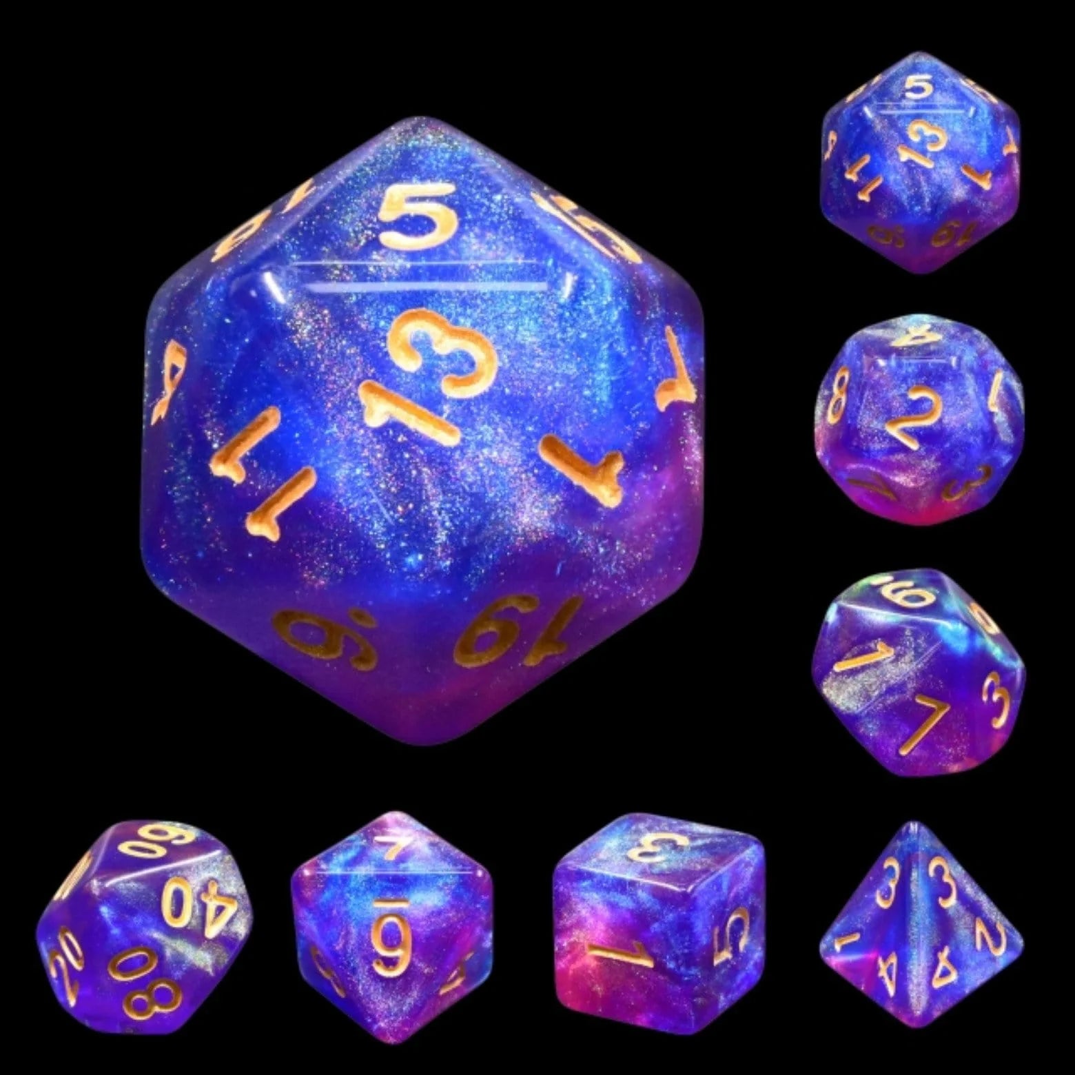 Foam Brain Blue Enchantress Poly 7 Dice Set | Dragon's Lair Comics and Fantasy Houston TX