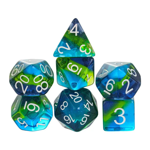 Foam Brain Dark Spritely Beyond  Poly 7 Dice Set | Dragon's Lair Comics and Fantasy Houston TX