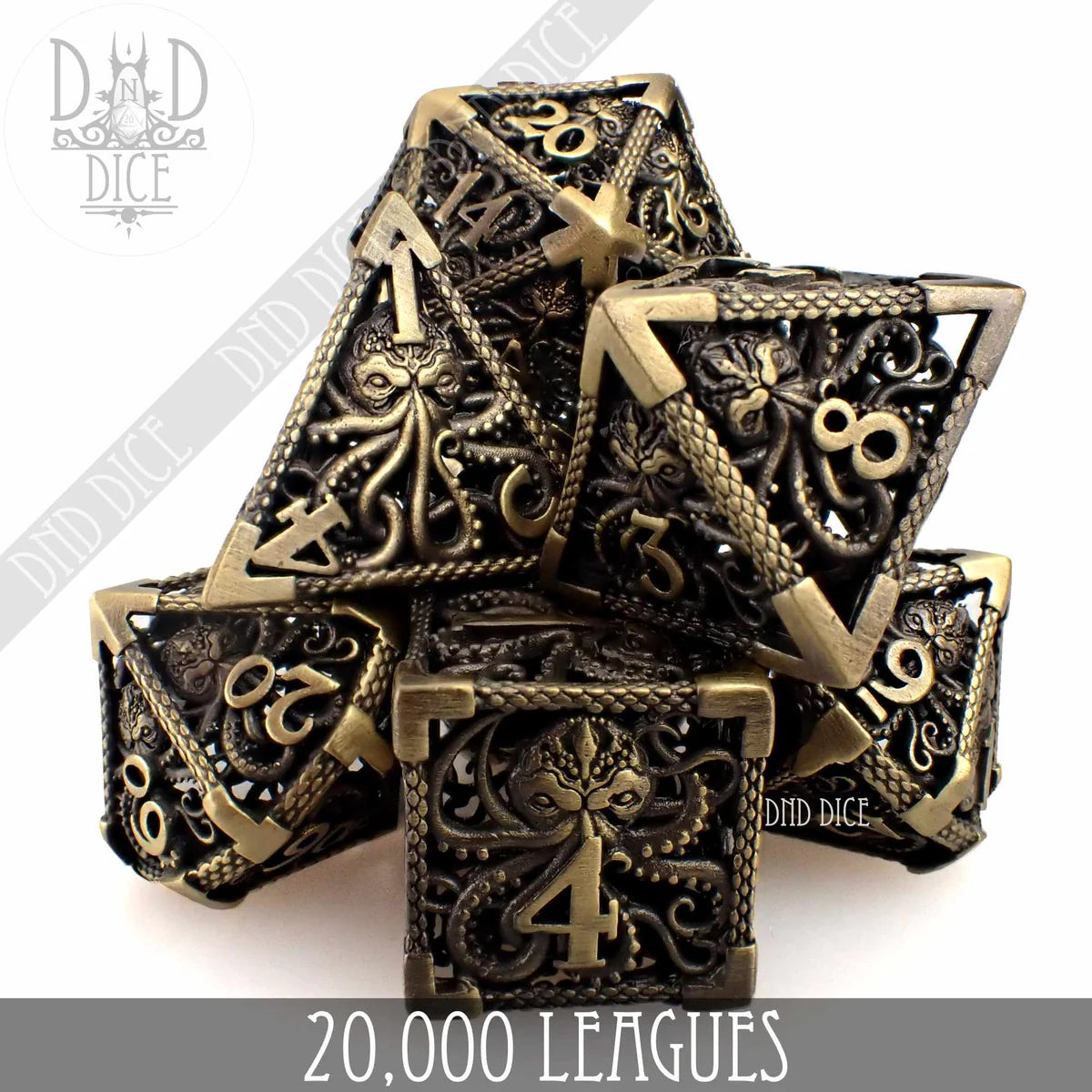 DND Dice Metal Set: 20,000 Leagues | Dragon's Lair Comics and Fantasy Houston TX