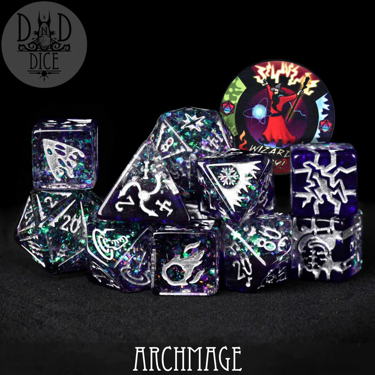 DND Dice 11 Dice Set: Archmage | Dragon's Lair Comics and Fantasy Houston TX