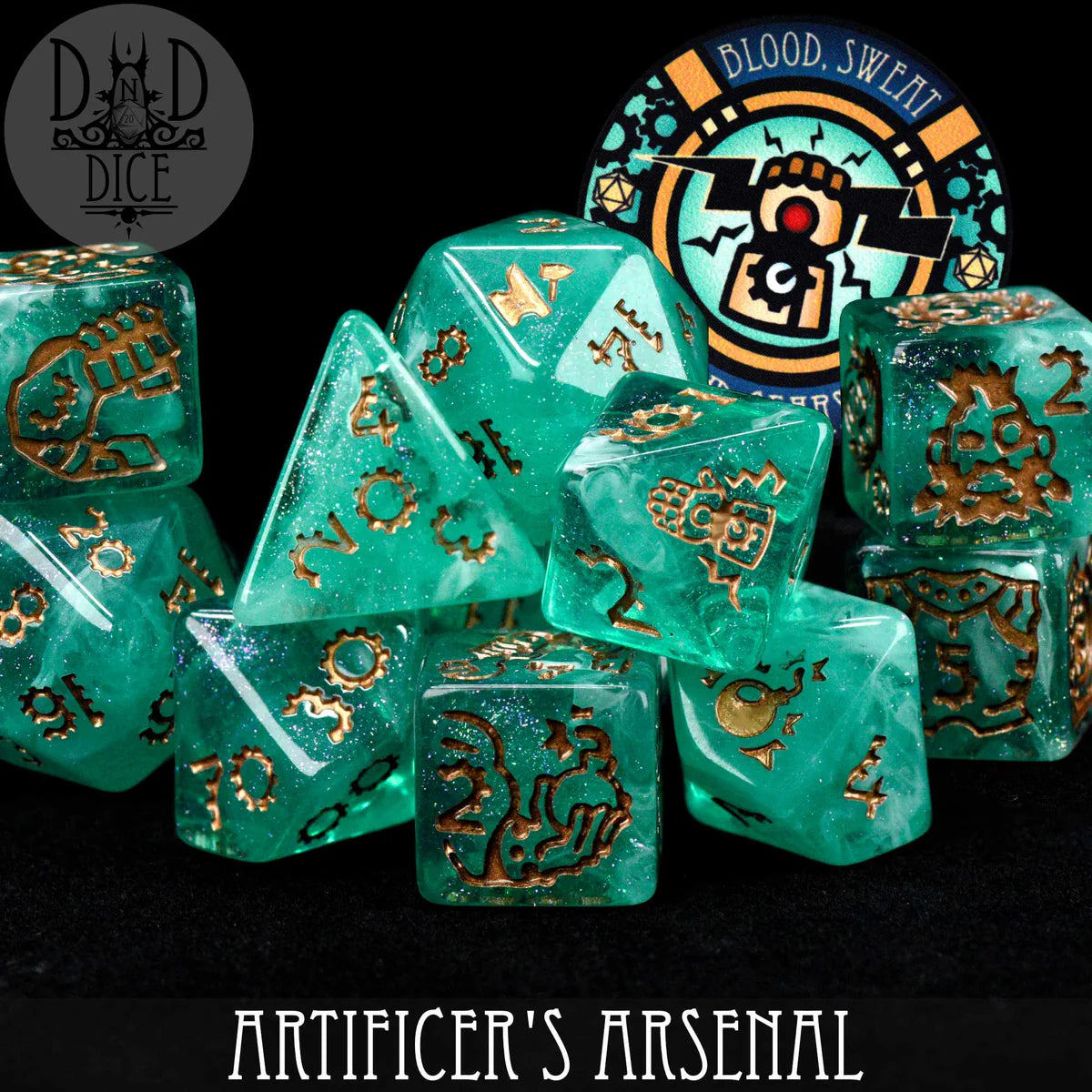 DND Dice 11 Dice Set: Artificer's Arsenal | Dragon's Lair Comics and Fantasy Houston TX