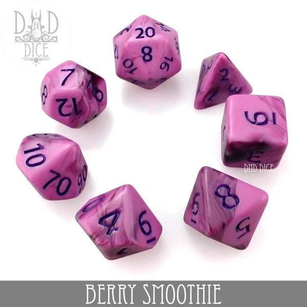 DND Dice Poly 7 Dice Set: Berry Smoothie | Dragon's Lair Comics and Fantasy Houston TX