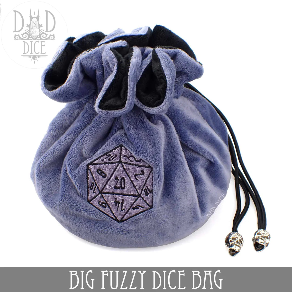 DND Dice Big Fuzzy Dice Bag Blue | Dragon's Lair Comics and Fantasy Houston TX