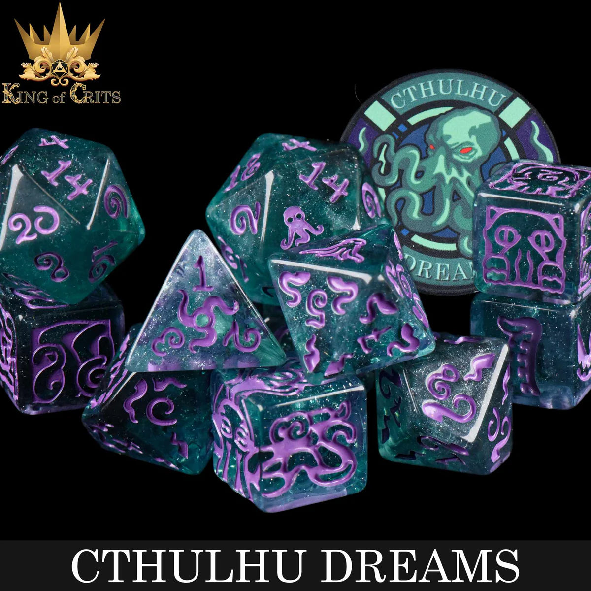 DND Dice 11 Dice Set: Cthulhu Dreams | Dragon's Lair Comics and Fantasy Houston TX