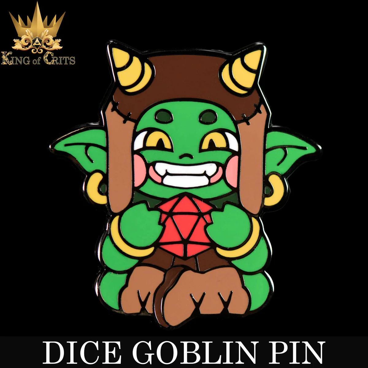 DND Dice Dice Goblin Pin | Dragon's Lair Comics and Fantasy Houston TX