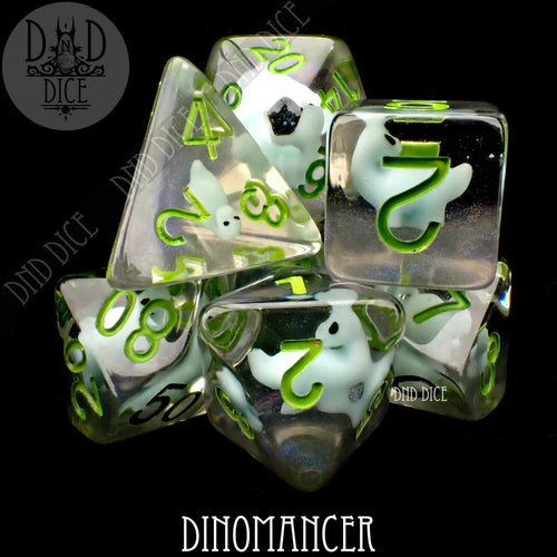 DND Dice Poly 7 Dice Set: Dinomancer | Dragon's Lair Comics and Fantasy Houston TX