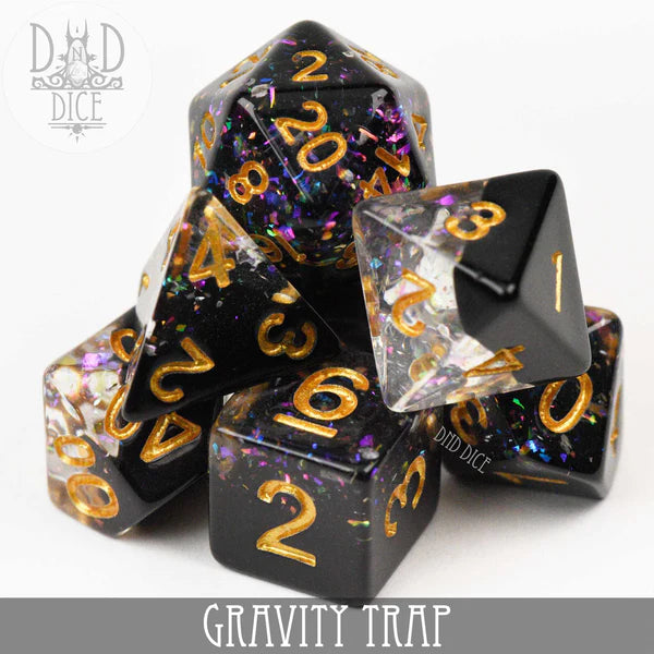 DND Dice Poly 7 Set: Gravity Trap | Dragon's Lair Comics and Fantasy Houston TX