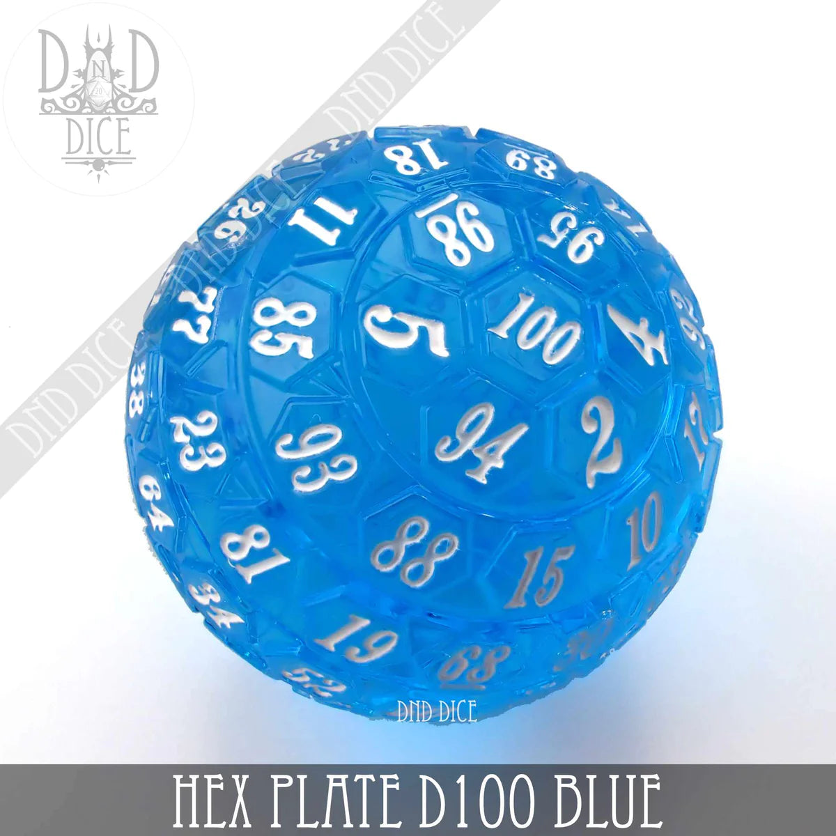 DND Dice 45mm Hex Plate D100 (Blue) | Dragon's Lair Comics and Fantasy Houston TX