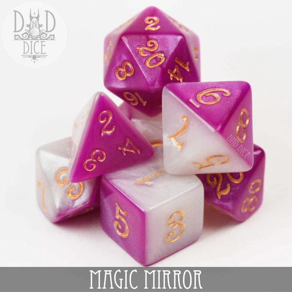 DND Dice Poly 7 set: Magic Mirror | Dragon's Lair Comics and Fantasy Houston TX