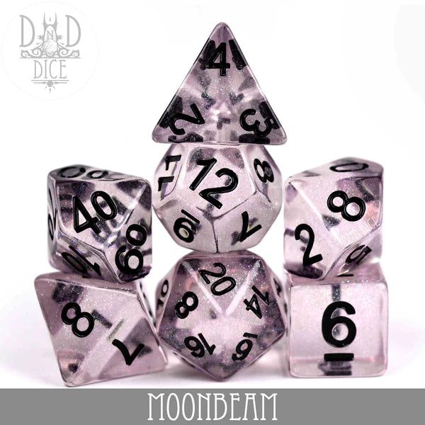 DND Dice Poly 7 Set: Moonbeam | Dragon's Lair Comics and Fantasy Houston TX