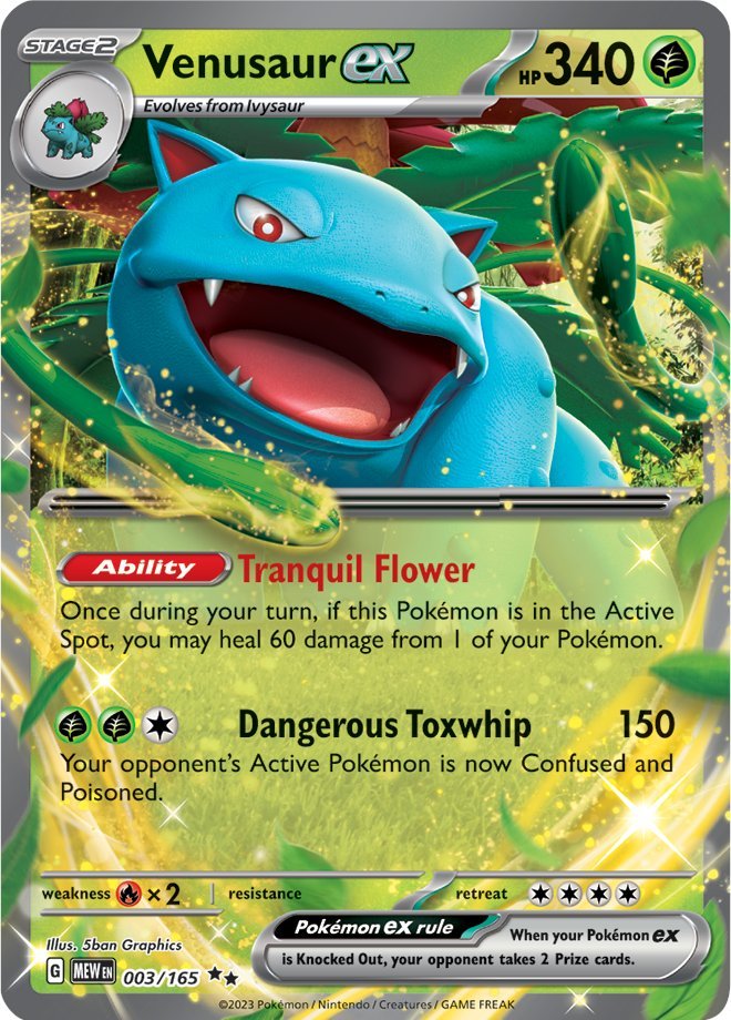 Venusaur ex (003/165) [Scarlet & Violet 151] | Dragon's Lair Comics and Fantasy Houston TX