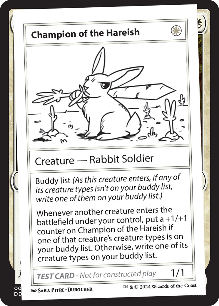 Champion of the Hareish [Mystery Booster 2 Playtest Cards] | Dragon's Lair Comics and Fantasy Houston TX