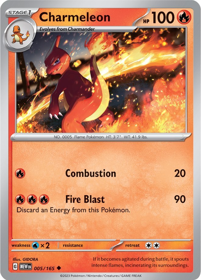 Charmeleon (005/165) [Scarlet & Violet 151] | Dragon's Lair Comics and Fantasy Houston TX