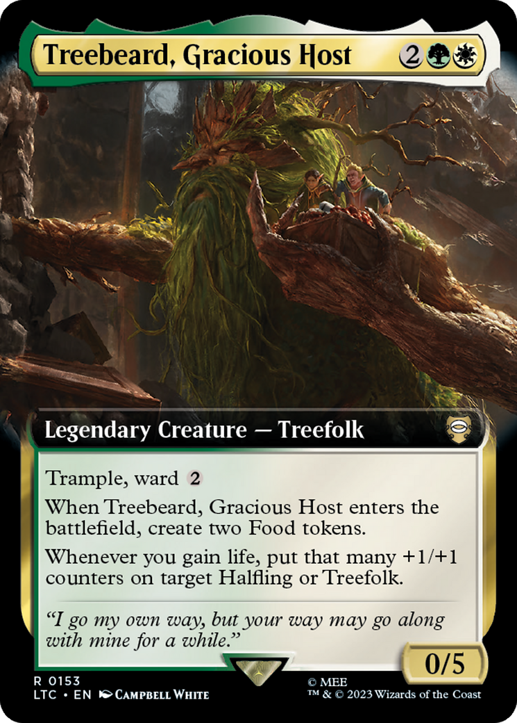 Treebeard, Gracious Host (Extended Art) [The Lord of the Rings: Tales of Middle-Earth Commander] | Dragon's Lair Comics and Fantasy Houston TX