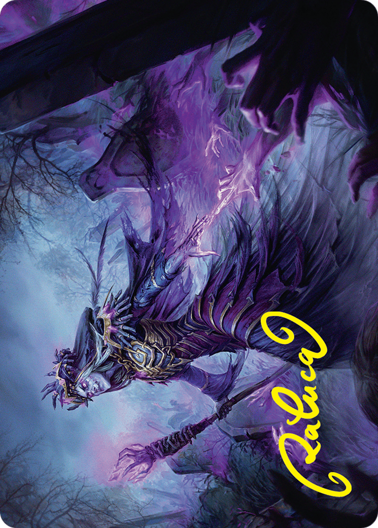 Zul Ashur, Lich Lord Art Card (10/54) (Gold-Stamped Signature) [Foundations Art Series] | Dragon's Lair Comics and Fantasy Houston TX