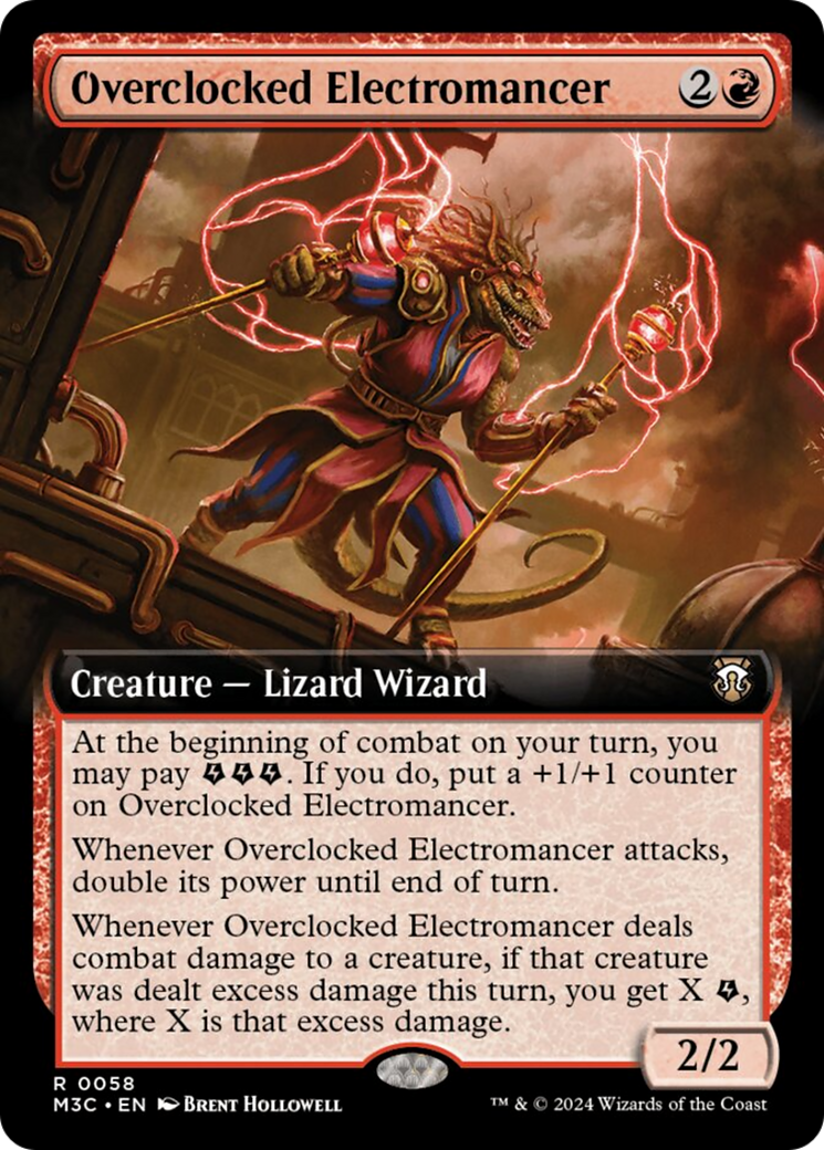 Overclocked Electromancer (Extended Art) [Modern Horizons 3 Commander] | Dragon's Lair Comics and Fantasy Houston TX