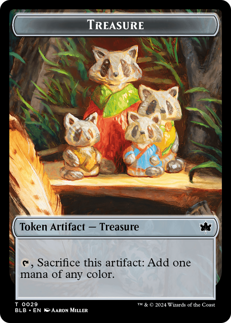 Squirrel // Treasure Double-Sided Token [Bloomburrow Tokens] | Dragon's Lair Comics and Fantasy Houston TX