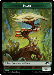 Plant (Ripple Foil) // Zombie Double-Sided Token [Modern Horizons 3 Tokens] | Dragon's Lair Comics and Fantasy Houston TX