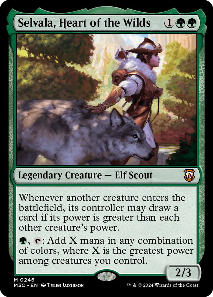 Selvala, Heart of the Wilds (Ripple Foil) [Modern Horizons 3 Commander] | Dragon's Lair Comics and Fantasy Houston TX