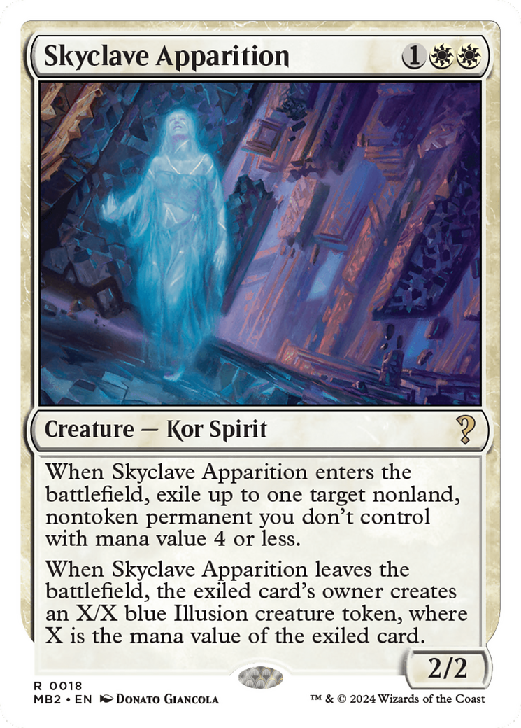 Skyclave Apparition (White Border) [Mystery Booster 2] | Dragon's Lair Comics and Fantasy Houston TX