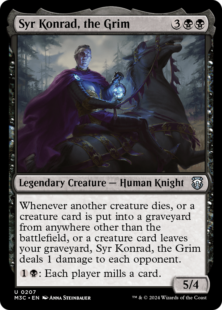 Syr Konrad, the Grim (Ripple Foil) [Modern Horizons 3 Commander] | Dragon's Lair Comics and Fantasy Houston TX