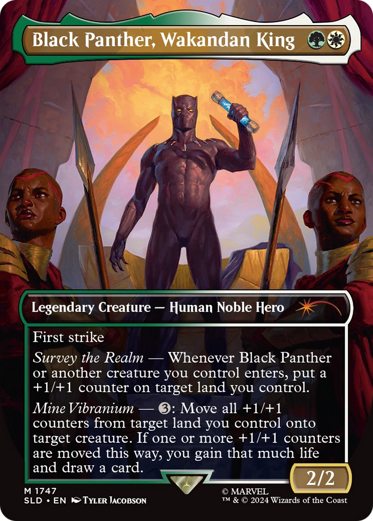 Black Panther, Wakandan King (Rainbow Foil) [Secret Lair Drop Series] | Dragon's Lair Comics and Fantasy Houston TX