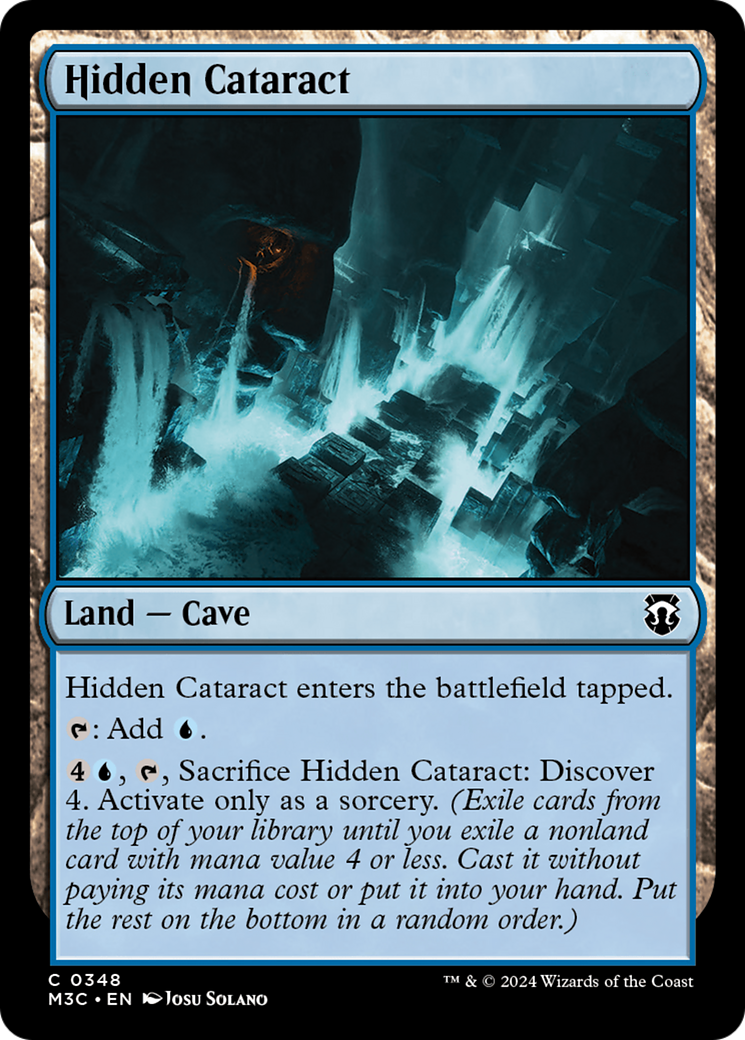 Hidden Cataract (Ripple Foil) [Modern Horizons 3 Commander] | Dragon's Lair Comics and Fantasy Houston TX