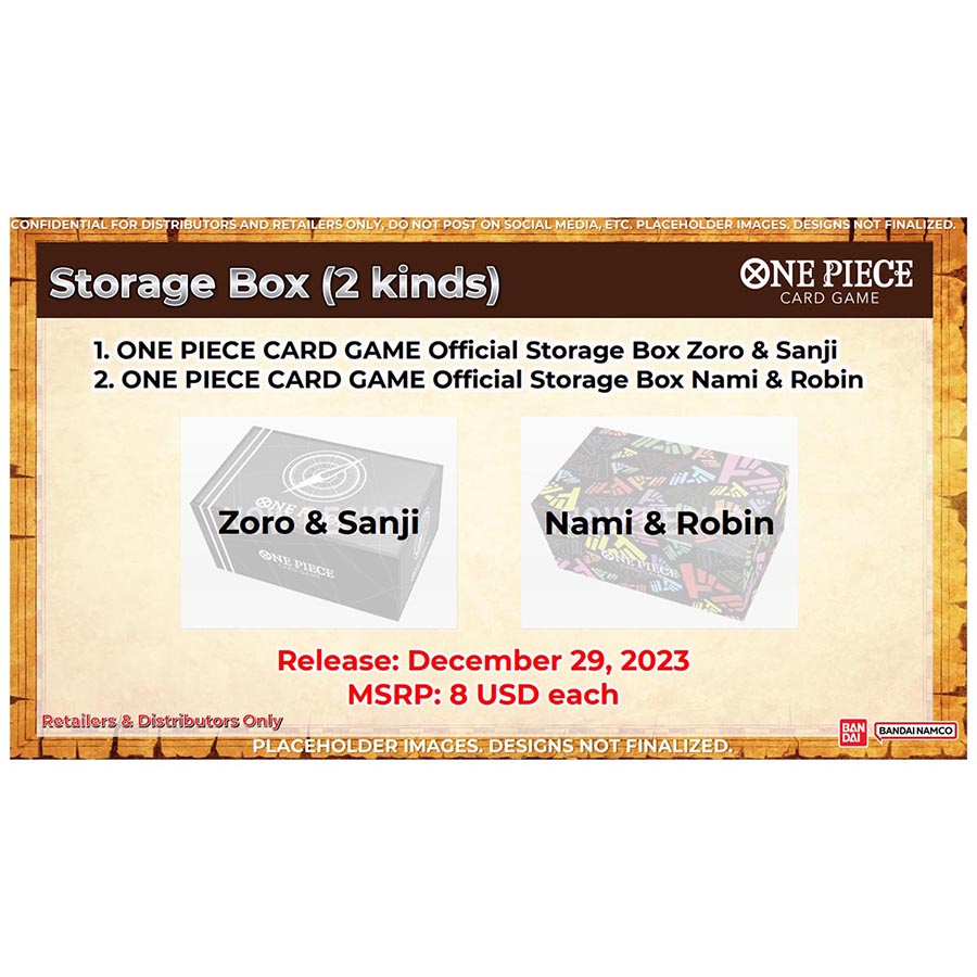 One Piece TCG: Storage Box Zoro and Sanji | Dragon's Lair Comics and Fantasy Houston TX