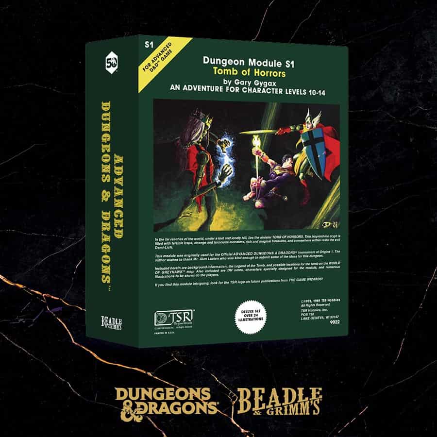 Dungeons & Dragons RPG: 50th Anniversary Beadle and Grimm's Classic Module Dice Set: Tomb of Horrors | Dragon's Lair Comics and Fantasy Houston TX