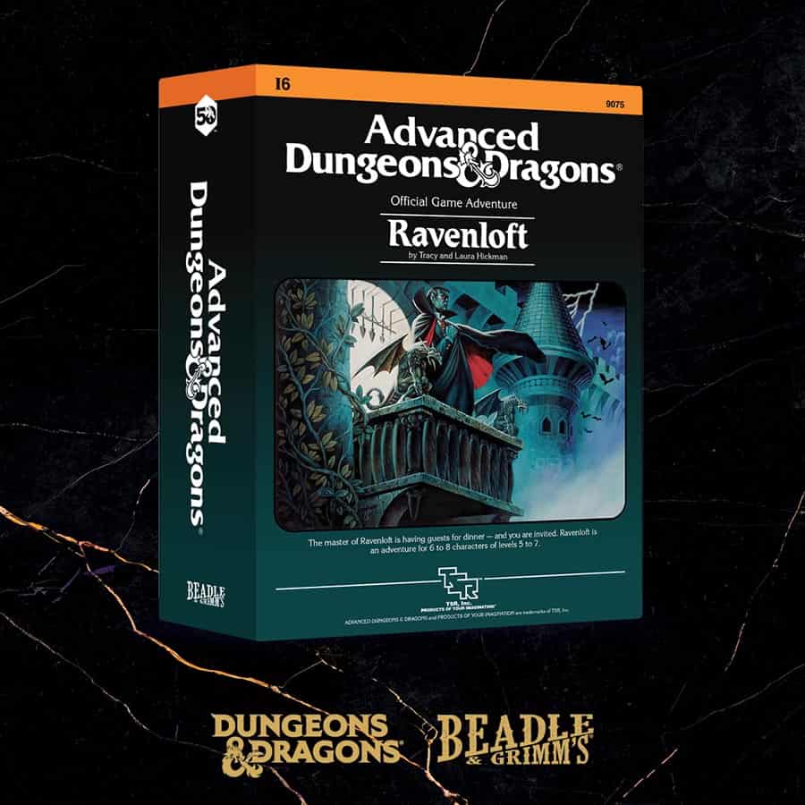 Dungeons & Dragons RPG: 50th Anniversary Beadle and Grimm's Classic Module Dice Set: Ravenloft | Dragon's Lair Comics and Fantasy Houston TX