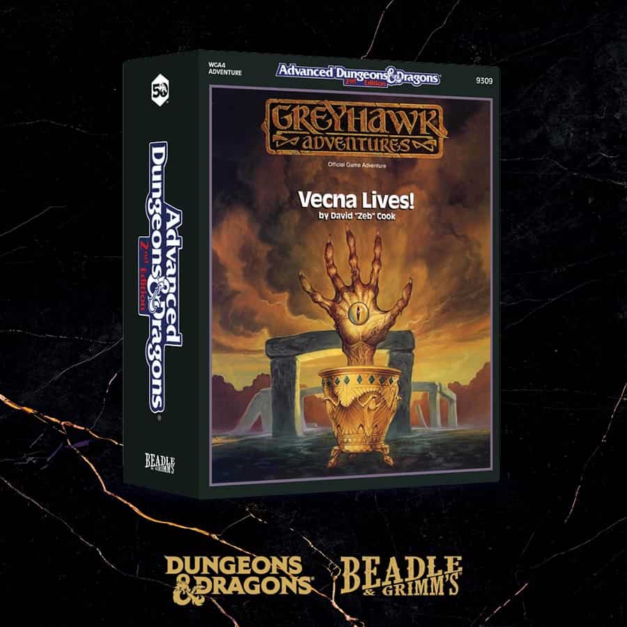 Dungeons & Dragons RPG: 50th Anniversary Beadle and Grimm's Classic Module Dice Set: Vecna Lives! | Dragon's Lair Comics and Fantasy Houston TX