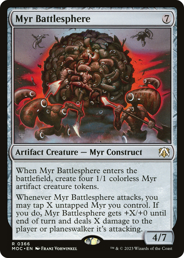 Myr Battlesphere (Ripple Foil) [Modern Horizons 3 Commander] | Dragon's Lair Comics and Fantasy Houston TX