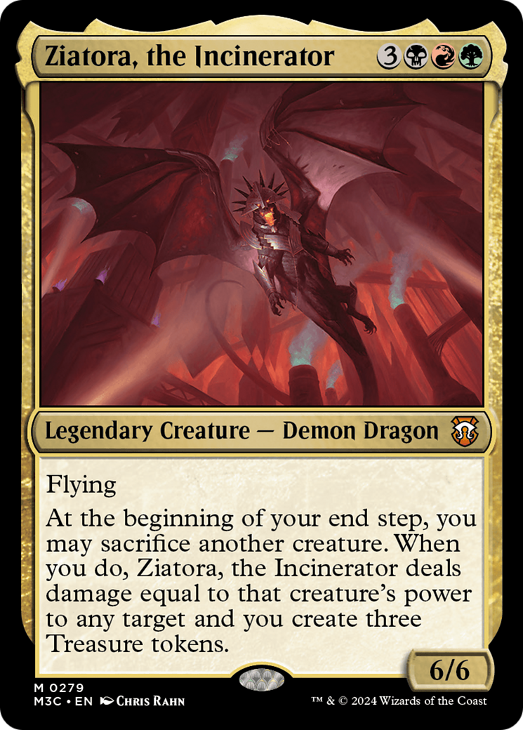 Ziatora, the Incinerator (Ripple Foil) [Modern Horizons 3 Commander] | Dragon's Lair Comics and Fantasy Houston TX