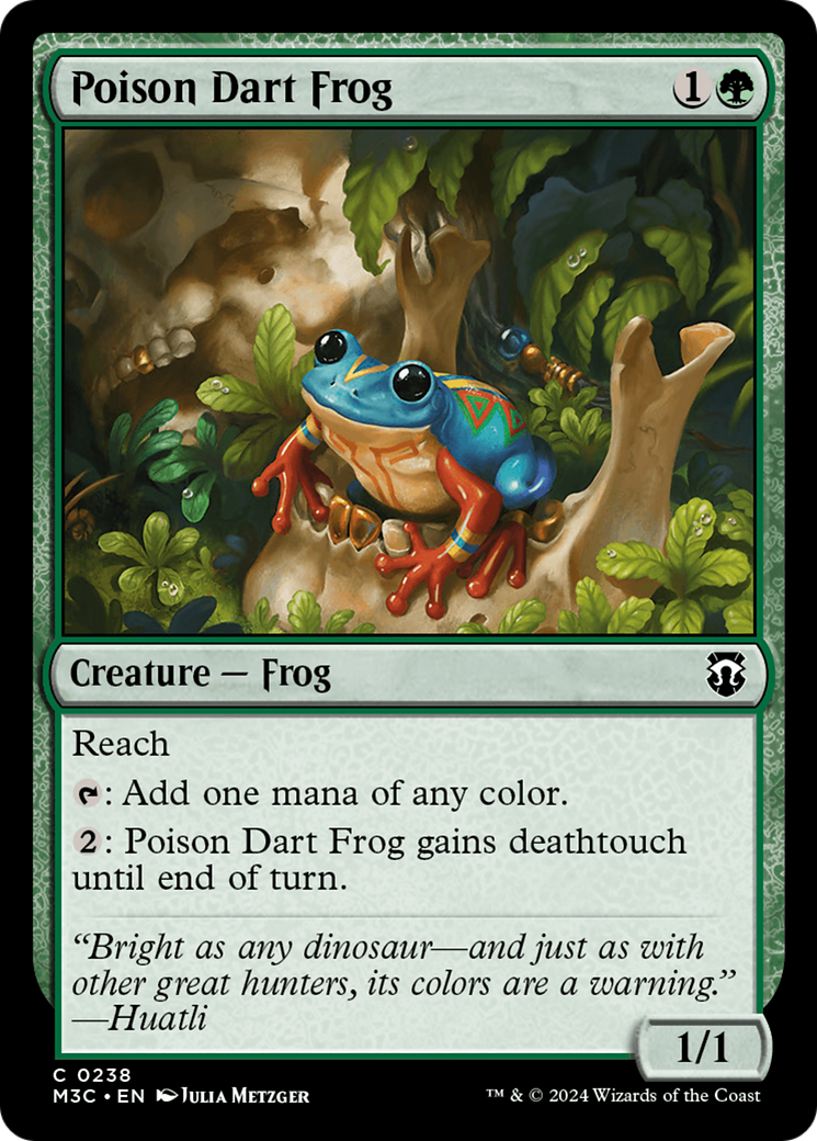 Poison Dart Frog (Ripple Foil) [Modern Horizons 3 Commander] | Dragon's Lair Comics and Fantasy Houston TX