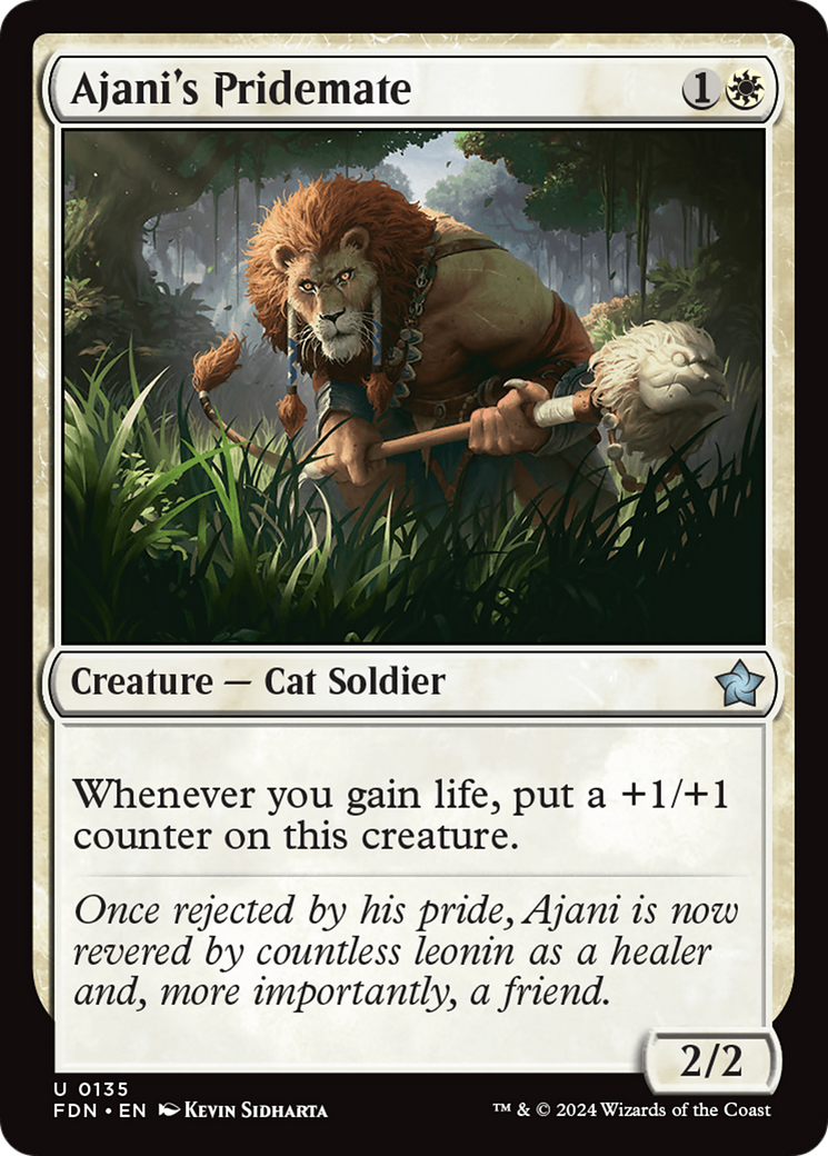 Ajani's Pridemate [Foundations] | Dragon's Lair Comics and Fantasy Houston TX