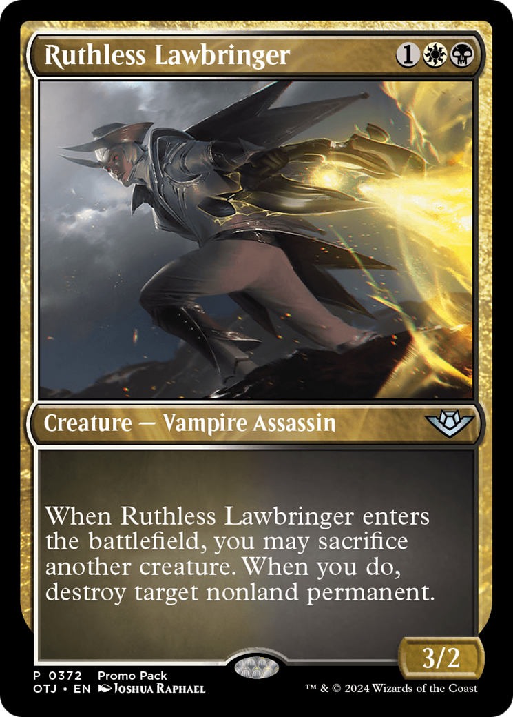 Ruthless Lawbringer (Promo Pack) [Outlaws of Thunder Junction Promos] | Dragon's Lair Comics and Fantasy Houston TX