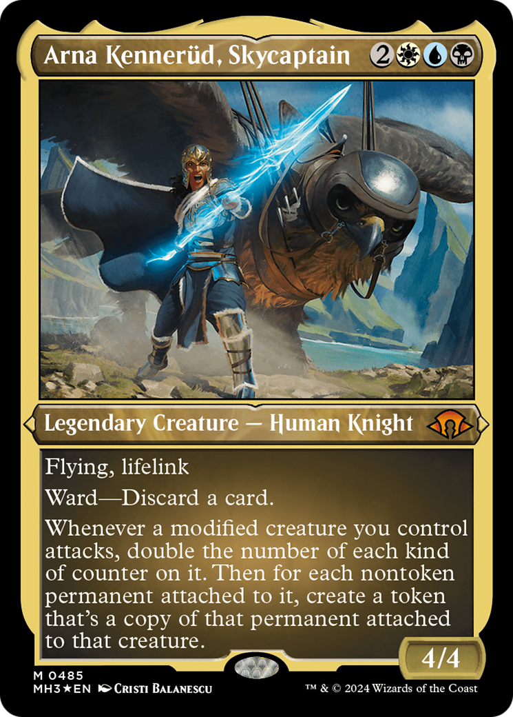 Arna Kennerud, Skycaptain (Foil Etched) [Modern Horizons 3] | Dragon's Lair Comics and Fantasy Houston TX