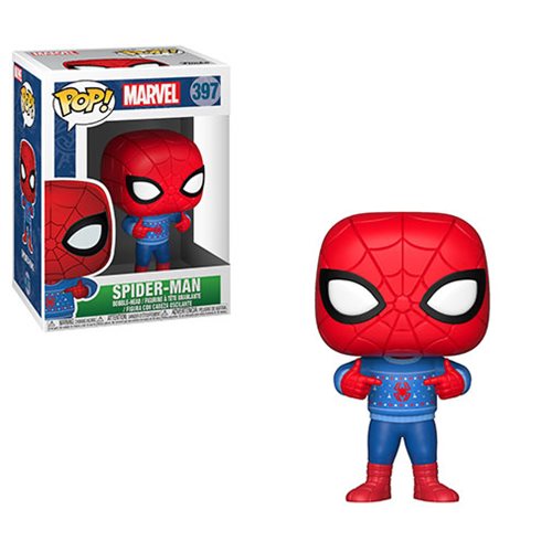 Funko Pop! Marvel Spider-Man with Ugly Sweater Vinyl Figure | Dragon's Lair Comics and Fantasy Houston TX