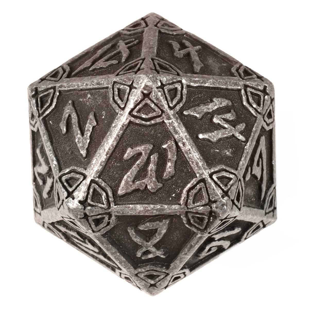 Die Hard Dice Metal D20 - Dark Iron Hexbreaker | Dragon's Lair Comics and Fantasy Houston TX