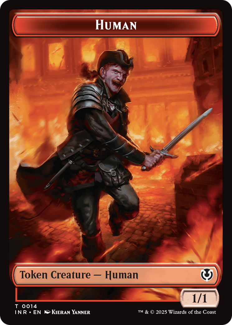 Human (0014) // Emblem - Chandra, Dressed to Kill Double-Sided Token [Innistrad Remastered Tokens] | Dragon's Lair Comics and Fantasy Houston TX