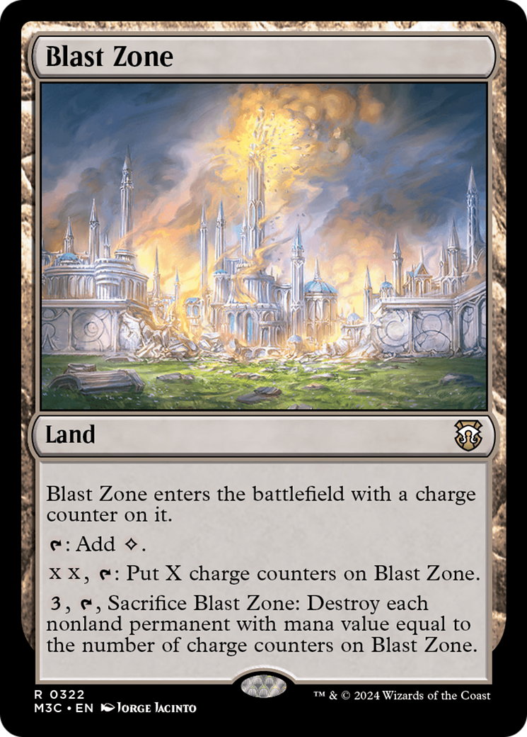 Blast Zone (Ripple Foil) [Modern Horizons 3 Commander] | Dragon's Lair Comics and Fantasy Houston TX