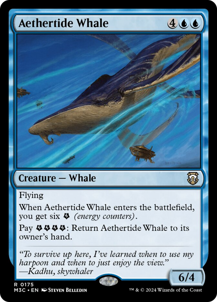 Aethertide Whale [Modern Horizons 3 Commander] | Dragon's Lair Comics and Fantasy Houston TX