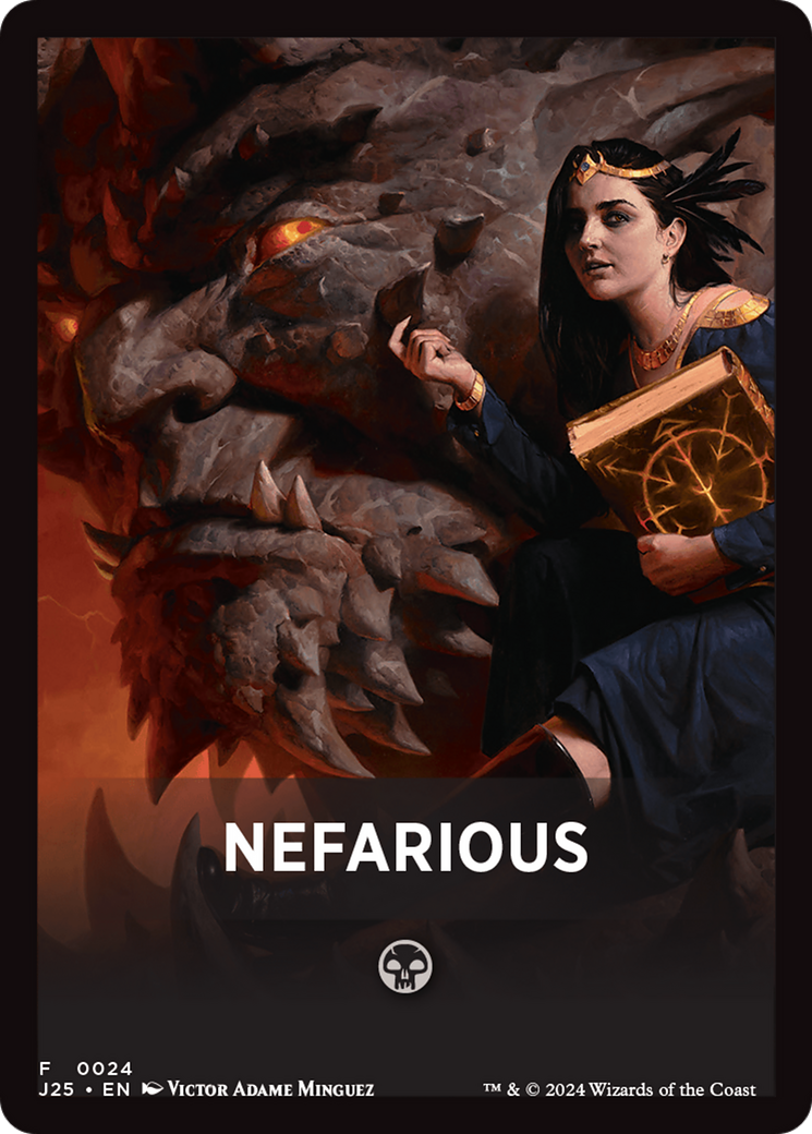 Nefarious Theme Card [Foundations Jumpstart Front Cards] | Dragon's Lair Comics and Fantasy Houston TX