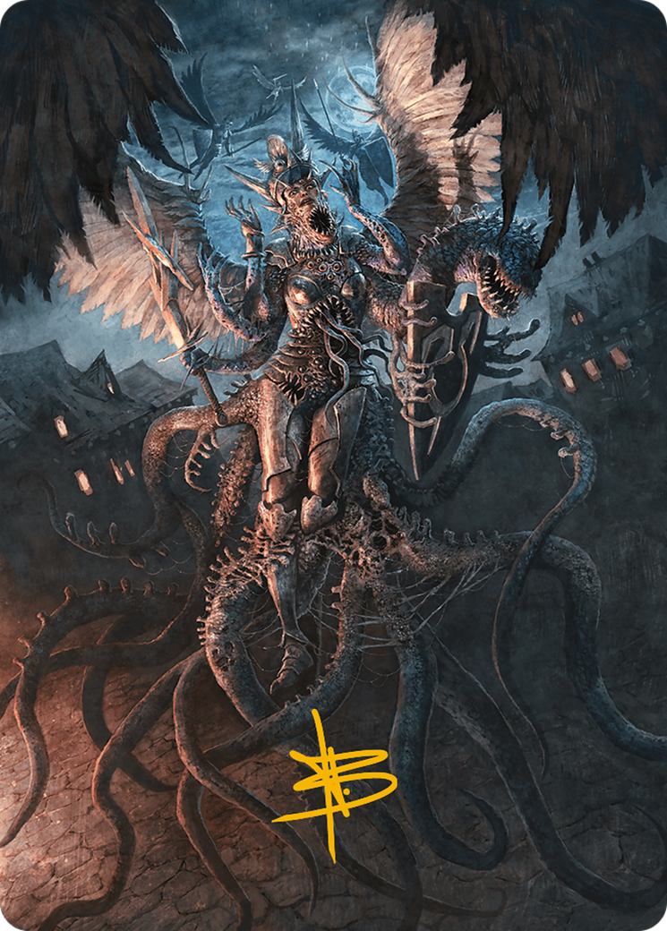 Angelic Aberration Art Card (Gold-Stamped Signature) [Modern Horizons 3 Art Series] | Dragon's Lair Comics and Fantasy Houston TX